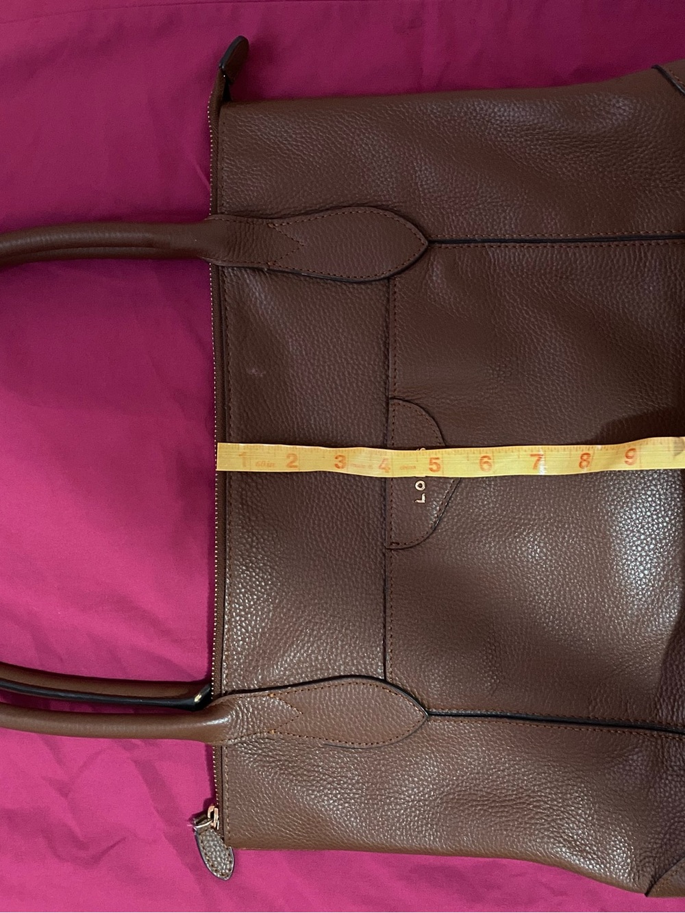 Lodis Large Brown Leather Tote Bag Women’s Tote Bag - Picture 10 of 16